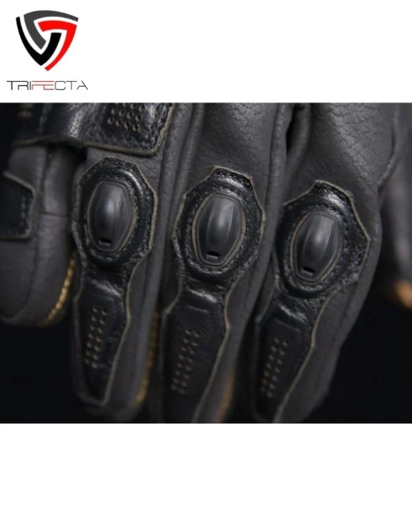 TMG Men’s Black Motorcycle Glove For Riding - Image 3